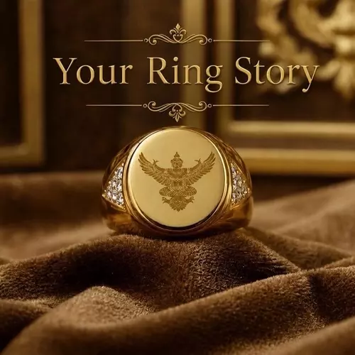 แหวนครุฑ สแตนเลส เลเซอร์ 18k