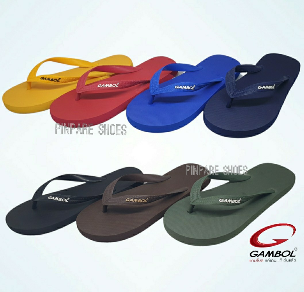 พร้อมส่ง!รองเท้าแตะฟองน้ำแกมโบลแบบคีบGambol  GM71052 ใส่ได้ทั้งหญิงและชาย