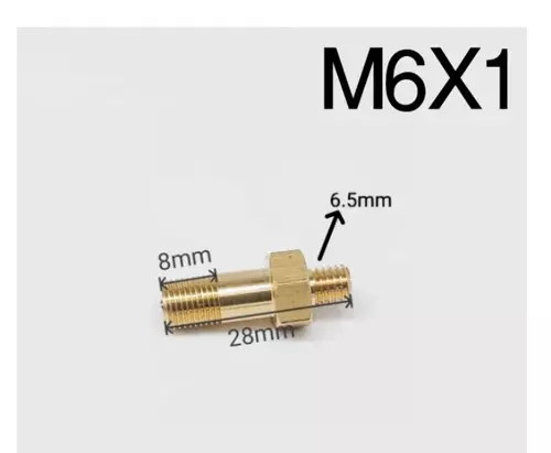 จุ๊บเติมลมมอไซค์ แบบเกลียว ขนาด M6x1 จำนวน 1 ชิ้น