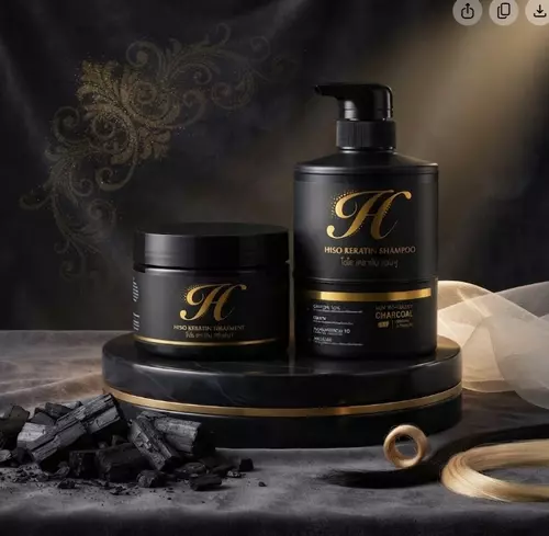 HISO Keratin Shampoo & HISO Keratin Treatments แชมพู & ทรีทเมนต์เคราติน ผลิตภัณฑ์ดูแลเส้นผม