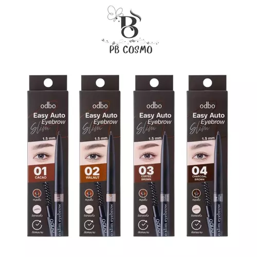 Odbo Easy Auto Slim Eyebrow 0.1g. od781 ดินสอเขียนคิ้วแบบหมุนออโต้พร้อมแปรงปัดคิ้วพกพาสะดวก