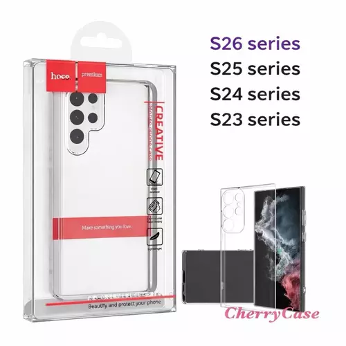 เคสใสนิ่ม Samsung S26 ultra plus S25FE S25 ultra S24 FE/S24 ultra/plus S23 ultra/plus  HOCO เคสใส
