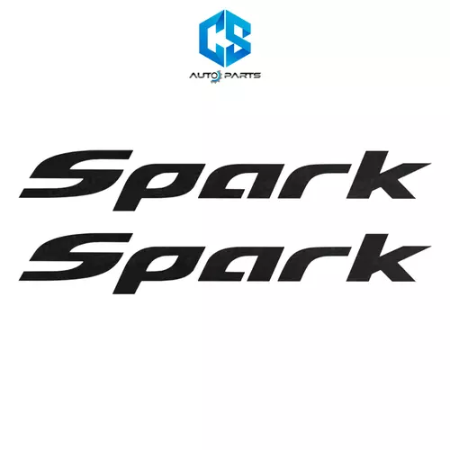 สติ๊กเกอร์ Spark (สีเทาเข้ม) - ISUZU D-MAX ALL NEW ปี12-19 (ติดข้างประตู)