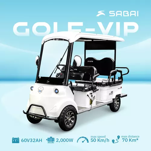 SABAI-Golf VIP รถไฟฟ้า4ล้อ 4+2 ที่นั่ง ขับขี่ง่าย ฟังก์ชั่นใช้งานสะดวก ประหยัดพื้นที่จัดเก็บ