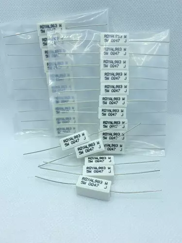 (จำนวน10ตัว) Resistor R กระเบื้อง 5w ยี่ห้อ Royal OHM