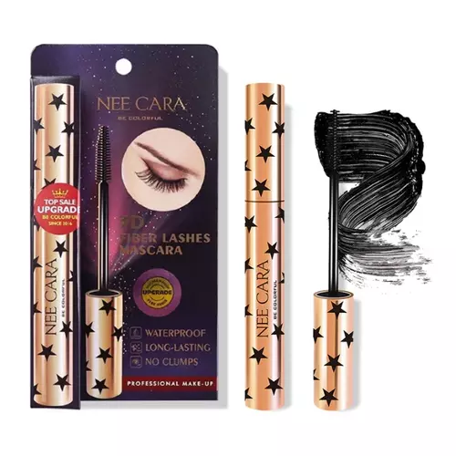 NEE CARA MASCARA 3D FIBER LASHES N190 นีคาร่า มาสคาร่า มาสคาร่าปัดขนตา ที่ปัดขนตา กันน้ำ
