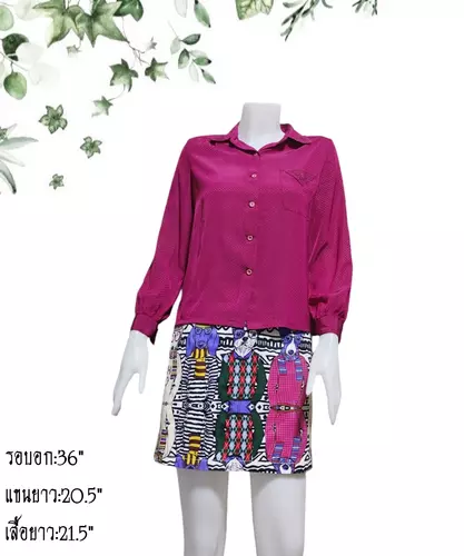 เสื้อแขนยาวแฟชั่นผู้หญิงมือสอง ตำหนิ