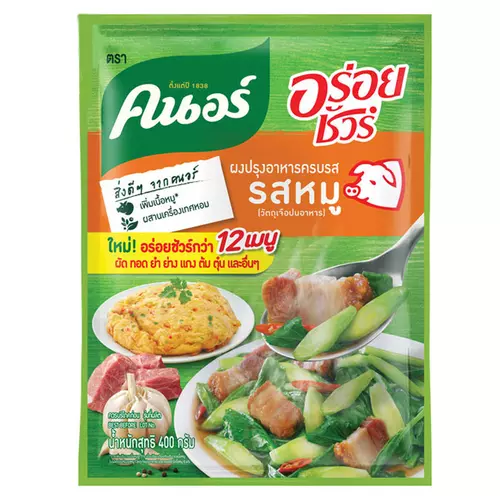 คนอร์ ผงปรุงรสอร่อยชัวร์ รสหมู 400 ก. 105281