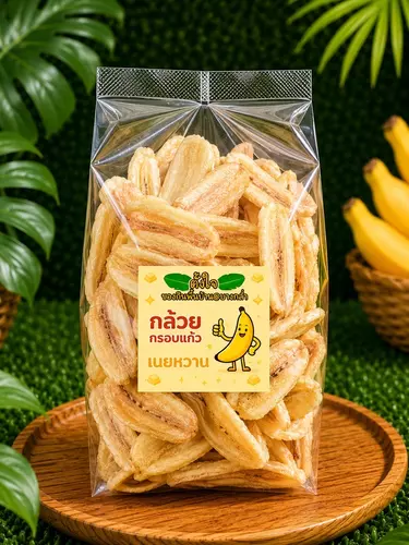 กล้วยฉาบตั้งใจกล้วยน้ำว้า แผ่นหยัก เนยหวาน(200กรัม)