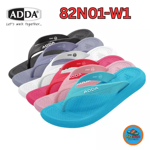 (โปรโมชั่นพิเศษ) ADDA 82N01-W1 รองเท้าแตะหูคีบผู้หญิง ไซด์ (4-6)