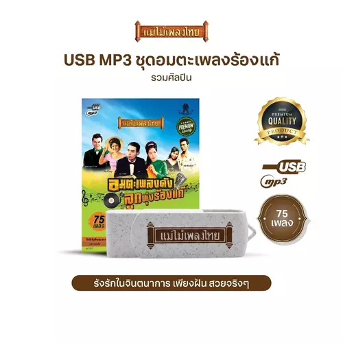 USBแม่ไม้เพลงไทย (อัลบั้มอมตะเพลงร้องแก้) (75เพลงดังอมตะ) AF133