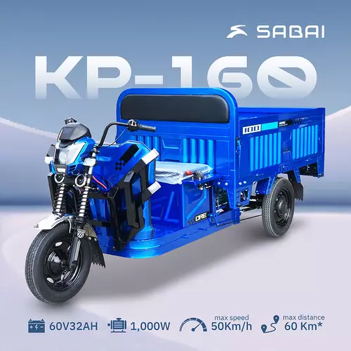 SABAI-KP160 กะบะไฟฟ้า3ล้อ ดั๊มมือ กะบะเปิดได้ กะบะเพื่อการเกษตร