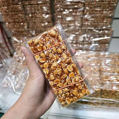 ถั่วตัดโบราณ บาง กรอบ อร่อย ผลิตใหม่ (สูตรเน้นถั่ว) แพ็ค 6ชิ้น
