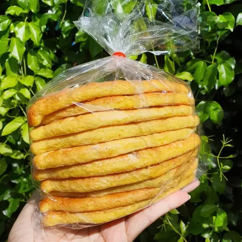 ขนมใบไม้โบราณ ขนมปังใบไม้ ขนมหวานเมืองเพชรบุรี 1 ถุง 10 ชิ้น