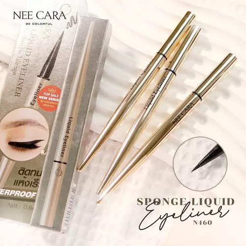 NEE CARA SPONGE LIQUID EYELINER N460 นีคาร่า สปอง ลิควิด อายไลเนอร์ เส้นคม เขียนง่า กันน้ำ