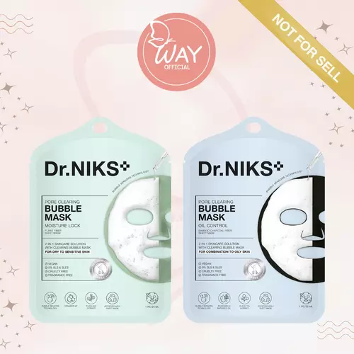 [Way] [ซอง] ดร.นิกส์ พอร์ เคลียริ่ง บับเบิ้ล มาส์ก Dr.Niks Pore Clearing Bubble Mask 25ml