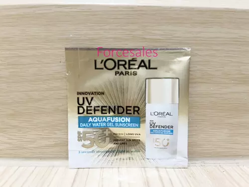 Loreal ลอรีอัลปารีส ยูวี ดีเฟนเดอร์ อะควาฟิวชั่น เดลี่ วอเตอร์ เจล ซันสกรีนSPF50+PA++++1.5มล.