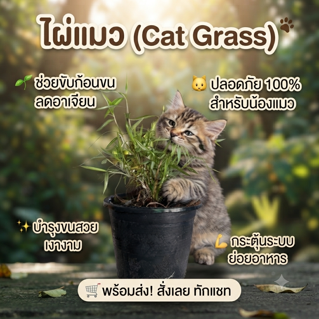 ไผ่แมว (ไผ่เงิน) ของโปรดเจ้าเหมียว ช่วยขับก้อนขน ปลูกง่าย สมุนไพรธรรมชาติ ปลอดภัย