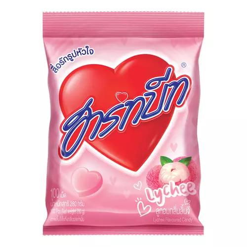ฮาร์ทบีท กลิ่นลิ้นจี่ 100 เม็ด (131393)