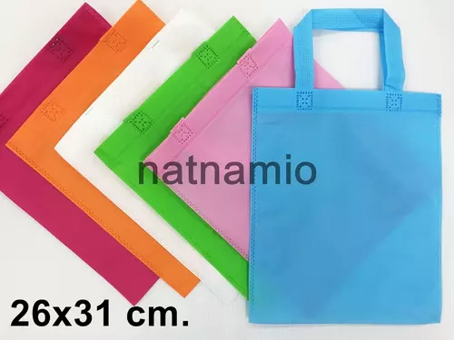 ถุงผ้า ถุงผ้าสปันบอนด์ ขนาด 26x31cm. แพค12ใบ ไม่มีขยาย