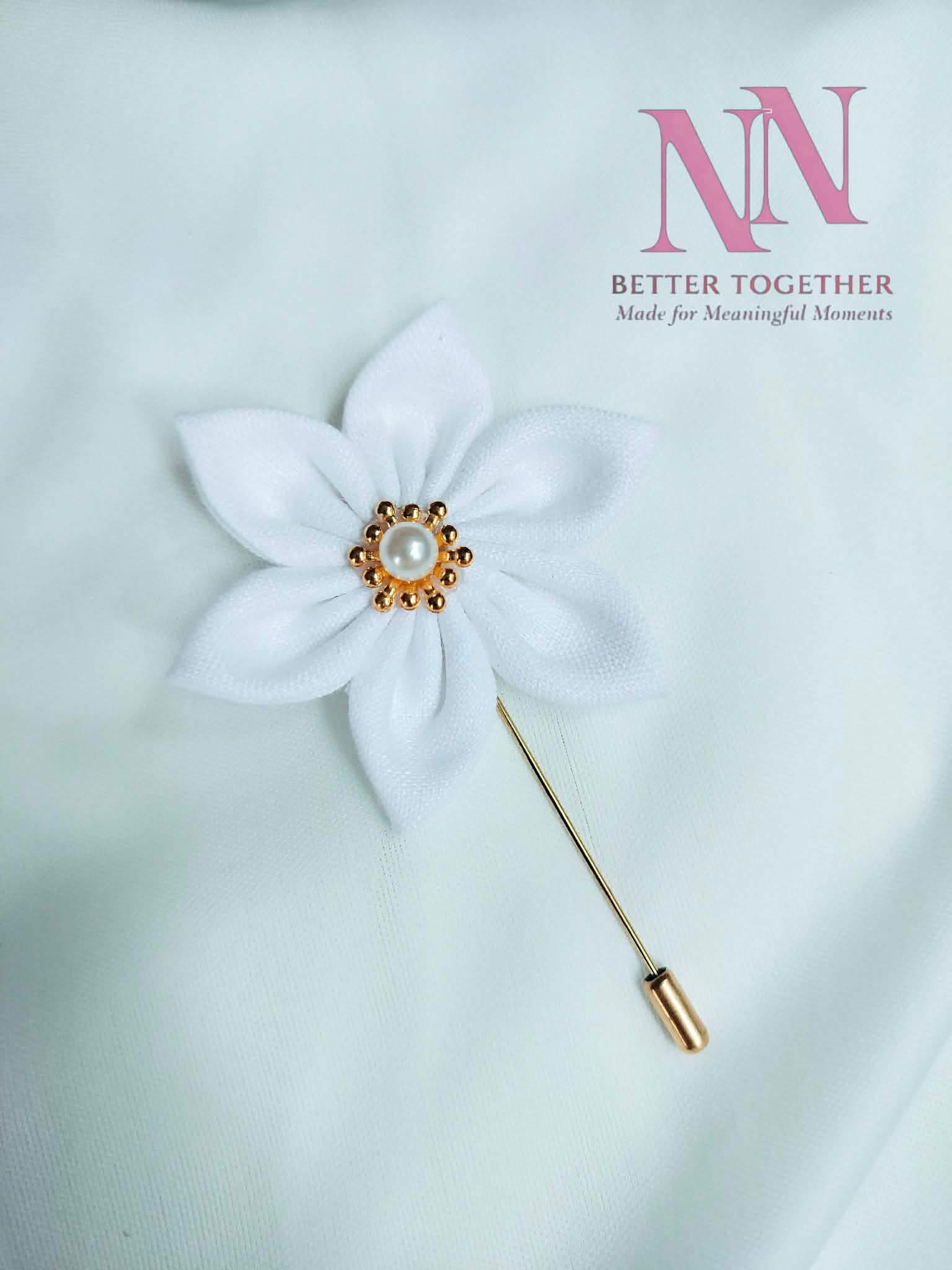 พร้อมส่ง! 🇹🇭  พินกลัดเสื้อ พินติดสูท งานผ้าทำมือ 6 ซม