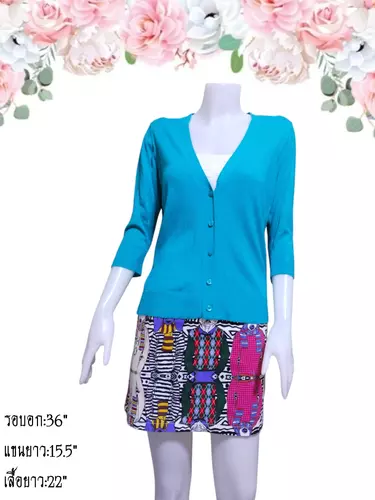 เสื้อไหมพรมมือสอง คาร์ดิแกน/เสื้อคลุมแขนยาวแฟชั่น/สเวตเตอร์