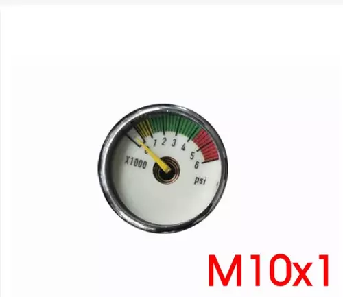 เกจขนาด M10 Gauge 6000psi หน้าปัดเรืองแสง ยี่ห้อ Barracuda M10X1 จำนวน 1 ชิ้น