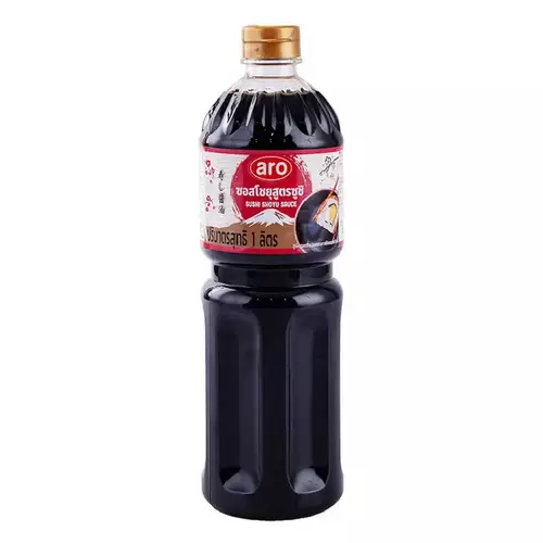 ซอสโชยุ สูตรซูชิ ตราเอโร่ ขนาด 1 ลิตร ARO Sushi Shoyu Sauce 1 lite