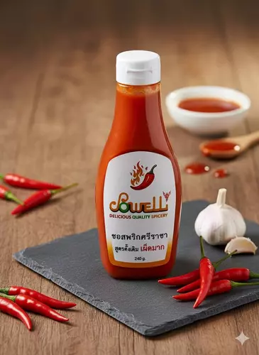 ซอสพริกศรีราชาSowell (เผ็ดมาก) ขวดเล็ก 240 กรัม