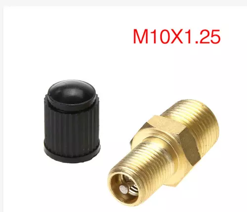 จุ๊บเติมลมมอไซค์ แบบเกลียว ขนาด m10x1.25 จำนวน 1 ชิ้น
