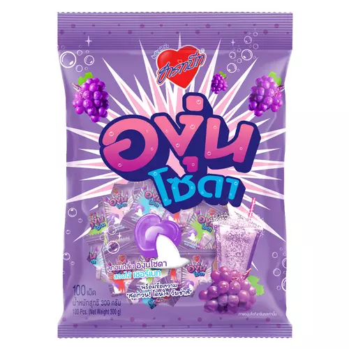 ฮาร์ทบีท ลูกอมองุ่นโซดา 100 เม็ด (930833)