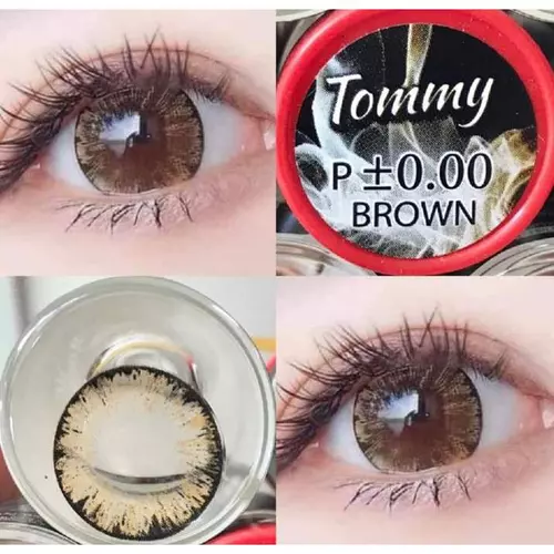 คอนแทคเลนส์ ตาโตลาย Tommy (Kissy) ค่าอมน้ำ 65 % เกล็ดหิมะเกล็ดน้ำแข็ง บิ๊กอายสุดปัง ตาเป็นประกาย