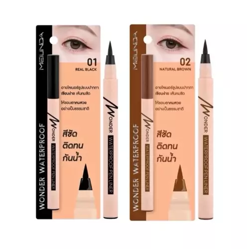 MEI LINDA WONDER WATERPROOF PEN LINER MC 3103 🖋️💧 เมลินดา อายไลเนอร์หัวปากกาฟองน้ำ เขียนง่าย เส้นคมชัด