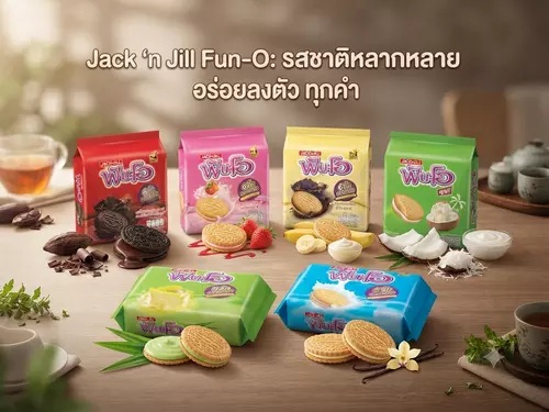 ฟันโอ Fun-O คุกกี้ในตำนาน อร่อยฟิน กรุบกรอบสอดไส้ครีมแน่นๆ หลากหลายรสชาติ ทานเพลินเกินห้ามใจ