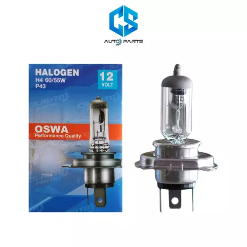 หลอดไฟหน้า OSWA 12V 60/55W ขนาด H4 (3ขา)