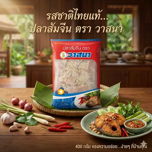 ปลาส้มปลาจีน ตราวาสนา 400 กรัม ของดีเมืองปากช่อง *พร้อมส่ง* ใหม่ไม่ค้างสต๊อก