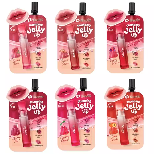 ลิปเจลลี่ ปากฉ่ำฟู สมูทโตะ Smooto Plumping Jelly Lip ( ซอง ) มีให้เลือก 6 สี