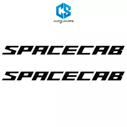 สติ๊กเกอร์ SPACECAB (สีเทาเข้ม) - ISUZU D-MAX ALL NEW ปี20-24 (ติดข้างประตู)