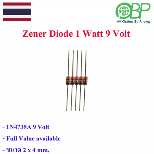 Zener Diode 1 Watt สำหรับวงจรไฟฟ้า 5 ชิ้น