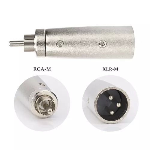 🎤 หัวแปลงเสียง RCA เป็น XLR ตัวผู้ | RCA to XLR Male Plug Adapter | เก็บเงินปลายทางได้ 🚚