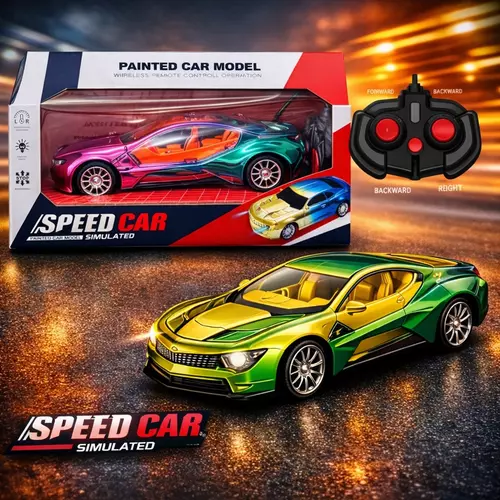 [มีไฟ LED] รถบังคับวิทยุ Speed Car Model รถซูเปอร์คาร์ (คละสีสุดเท่) บังคับ 4 ทิศทาง รีโมทคอนโทรลไร้สาย รถของเล่นเด็ก