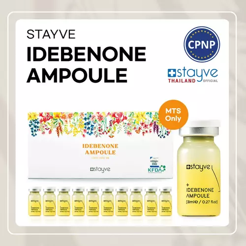 STAYVE Idebenone Ampoule Booster สูตรช่วยทำให้ผิวแลดูอ่อนเยาว์ ต้านอนุมูลอิสระ *ของแท้ มี อย ไทย นำเข้าจากเกาหลี*
