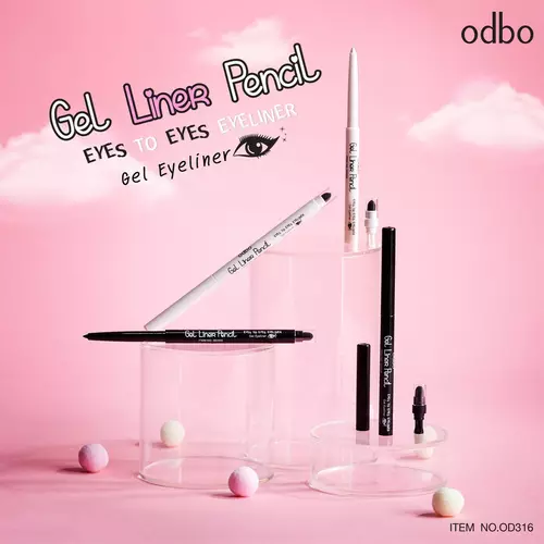 ODBo OD316 gel liner pencil ดินสอ เขียนขอบตา เจล ไลเนอร์ เนื้อนิ่ม ติดทน กันน้ำกันเหงื่อ