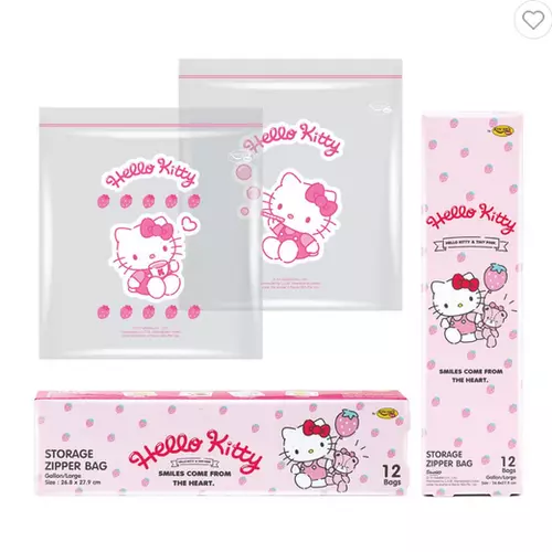ถุงซิป KITCHEN NEAT ลายการ์ตูน 26.8x27.9 ซม. 12 ใบ