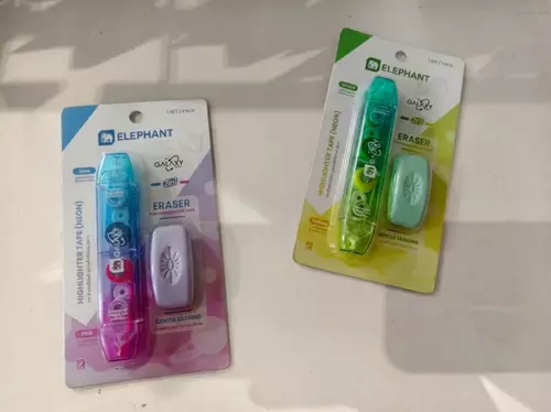 เทปไฮไลท์ลบได้ 2in1 (Elephant Galaxy Highlighter Tape & Eraser)
