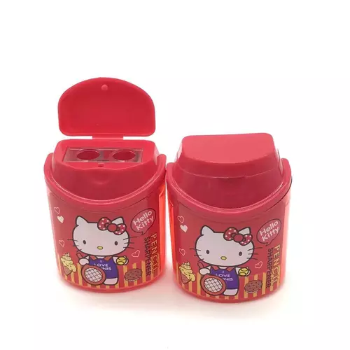 พร้อมส่งจากไทย กบเหลาดินสอ 2 ช่อง แบบพกพา กบเหลาน่ารักๆ เครื่องเขียน คละสี หลากหลายแบบ มี2 สี