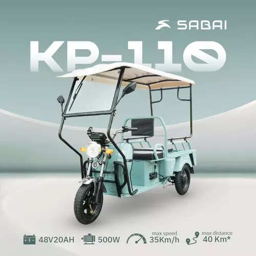 SABAI-KP110 รถกะบะไฟฟ้าอเนกประสงค์ คันกระทัดรัด หลังคากันแดด/ฝน