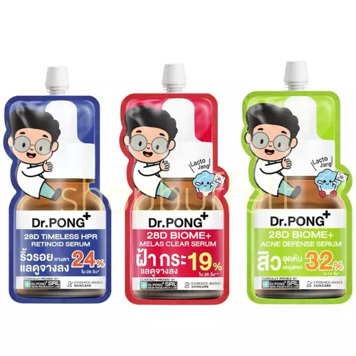 เซรั่มดอกเตอร์พงศ์ 28ดี เซรั่ม Dr.PONG 28D Serum ( ซอง ) มีให้เลือก 3 สูตร