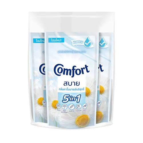 คอมฟอร์ท น้ํายาปรับผ้านุ่ม สูตรมาตรฐาน สีขาว 500 มล. x 3 847646