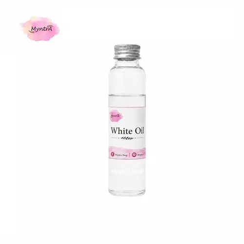 White Oil 50 ml. (42.5 g.), Mineral Oil, Carnation Oil, Paraffin Oil, น้ำมันแก้ว, น้ำมันขาว 100% - USP Grade (India)